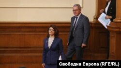 Десислава Атанасова от ГЕРБ и Йордан Цонев от ДПС