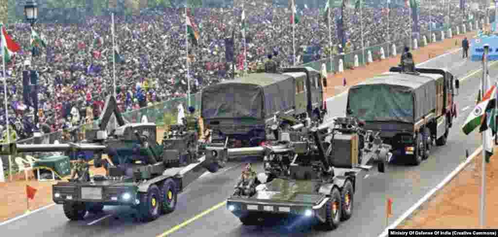 Indian-made Advanced Towed Artillery Gun Systems take part in a parade in India in 2017. In August 2023, Armenia received its first shipment of India’s Advanced Towed Artillery Gun Systems (ATAGS). Yerevan has reportedly ordered 84 of the weapons at a cost of $155.5 million, and was the first country India sold the newly developed artillery systems to. 