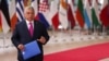 Az orosz olajat érintő intézkedésekről szóló brüsszeli egyeztetésre érkezik Orbán Viktor kormányfő 2022. május 30-án.
