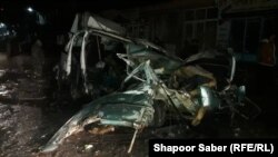 آرشیف: هرات کې د ماين چاودنې وروسته د سيمې انځور 