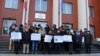 Protest la Judecătoria Chişinău, sediul Botanica