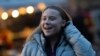 Greta Thunberg la un miting pentru climă la Amsterdam, 12 noiembrie 2023 (AP Photo/Peter Dejong)