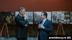 President Klaus Iohannis and prime minister Ludovic Orban