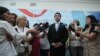 Armenia - Parliament Speaker Alen Simonian talks to journalists, August 25, 2021
