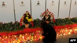 Вшанування пам’яті про загиблих через день після теракту, 12 квітня 2011 року