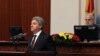 Presidenti i Maqedonisë së Veriut, Gjorge Ivanov gjatë një fjalimi para Kuvendit. Fotografi nga arkivi. 