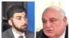 Глава Государственной контрольной службы Давид Санасарян (слева) и ректор ЕГУ Арам Симонян