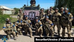 Украінскія вайскоўцы ў цэнтры Купянску