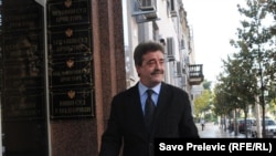 Momir Bulatović dolazi na saslušanje podgorički Viši sud, 27. septe,bar 2010. godine