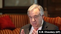Бириккен Улуттар Уюмунун баш катчысы Антониу Гутерриш, 8-февраль 2020-жыл. 