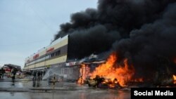 Казан шаарындагы "Адмирал" соода борборунда өрт чыкты