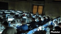 Armenia -- Workers at the Lori diamond-processing company, December 1, 2009.