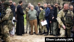 Secretarul general ONU Antonio Guterres vizitând Bucea, 28 aprilie 2022