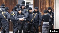 Gazagystanyň Boraldaý şäherçesinde howpsuzlyk güýçleri, 4-nji dekabr.
