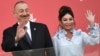 Азербайжандын президенти Илхам Алиев жана жубайы, биринчи вице-президент Мехрибан Алиева, 2017-жыл.