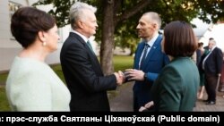 Падчас сустрэчы.