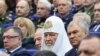 Patriarhul Kirill particpând la o ședință cu șefii complexului militar al Rusiei, la 10 decembrie 2023. (Foto: Sputnik) 