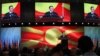 Лидерот на ВМРО-ДПМНЕ Никола Груевски на партиски собир во Скопје.